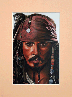 Captain JAck Sparrow in A5 sand mount