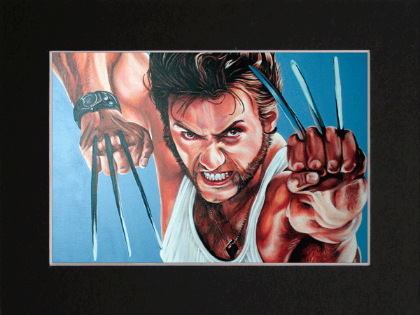 Wolverine / Hi, Mr. Logan! Art Print in A3 black mount