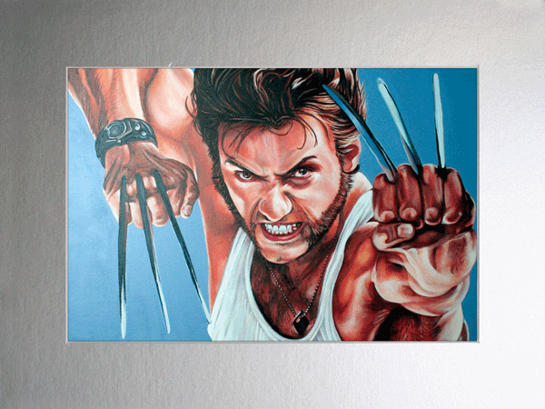 Wolverine / Hi, Mr. Logan! Art Print in A3 silver mount
