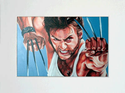 Wolerine / Hi, Mr. Logan! Art Print in A5 White Mount