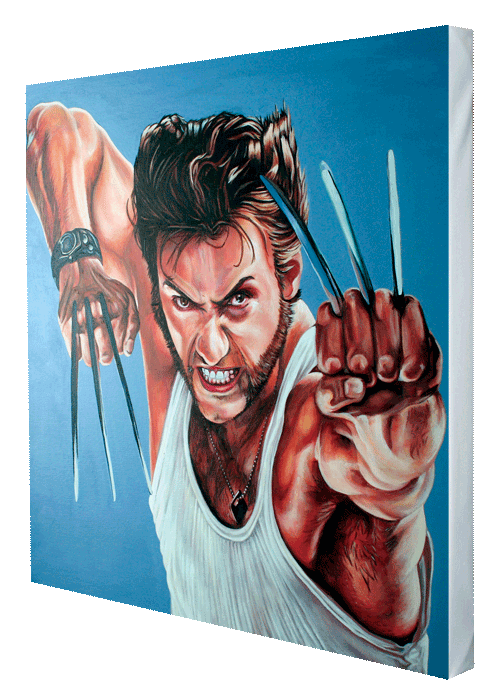 Wolverine / Hi, Mr. Logan painted canvas