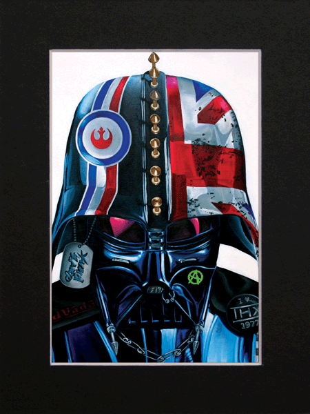 Darth Vader / Darth Punked! Art Print in Mount