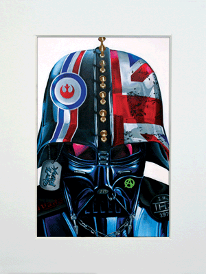 Darth Vader / Darth Punked! Art Print in A5 White Mount