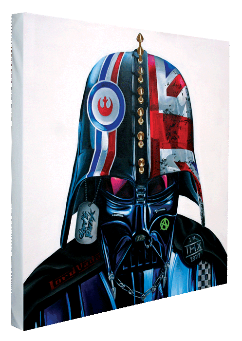 Darth Vader / Darth Punked! - painted canvas