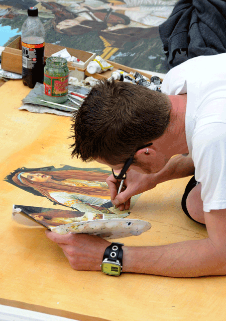 Pavement art / street art London
