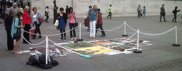 pavement art / street art in London