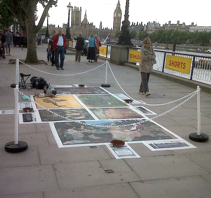 Pavement Art / street art in London